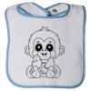 Infant Contrast Trim Terry Bib Thumbnail
