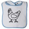 Infant Contrast Trim Terry Bib Thumbnail
