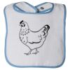 Infant Contrast Trim Terry Bib Thumbnail