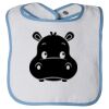 Infant Contrast Trim Terry Bib Thumbnail