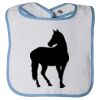 Infant Contrast Trim Terry Bib Thumbnail