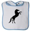 Infant Contrast Trim Terry Bib Thumbnail