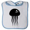 Infant Contrast Trim Terry Bib Thumbnail