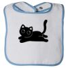 Infant Contrast Trim Terry Bib Thumbnail