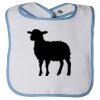 Infant Contrast Trim Terry Bib Thumbnail