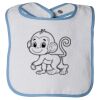 Infant Contrast Trim Terry Bib Thumbnail
