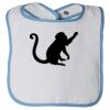 Infant Contrast Trim Terry Bib Thumbnail