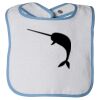 Infant Contrast Trim Terry Bib Thumbnail