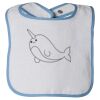 Infant Contrast Trim Terry Bib Thumbnail