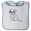 Infant Contrast Trim Terry Bib Thumbnail