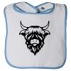 Infant Contrast Trim Terry Bib Thumbnail