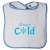 Infant Contrast Trim Terry Bib Thumbnail
