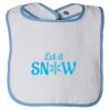Infant Contrast Trim Terry Bib Thumbnail