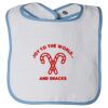 Infant Contrast Trim Terry Bib Thumbnail