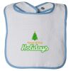 Infant Contrast Trim Terry Bib Thumbnail