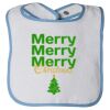 Infant Contrast Trim Terry Bib Thumbnail