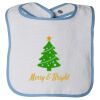 Infant Contrast Trim Terry Bib Thumbnail