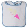 Infant Contrast Trim Terry Bib Thumbnail