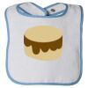 Infant Contrast Trim Terry Bib Thumbnail