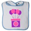 Infant Contrast Trim Terry Bib Thumbnail