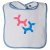 Infant Contrast Trim Terry Bib Thumbnail