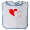 Infant Contrast Trim Terry Bib Thumbnail
