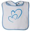 Infant Contrast Trim Terry Bib Thumbnail