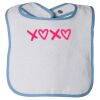 Infant Contrast Trim Terry Bib Thumbnail