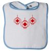 Infant Contrast Trim Terry Bib Thumbnail