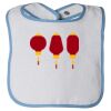 Infant Contrast Trim Terry Bib Thumbnail