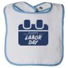 Infant Contrast Trim Terry Bib Thumbnail