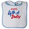 Infant Contrast Trim Terry Bib Thumbnail