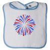Infant Contrast Trim Terry Bib Thumbnail