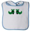 Infant Contrast Trim Terry Bib Thumbnail
