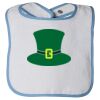 Infant Contrast Trim Terry Bib Thumbnail