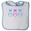Infant Contrast Trim Terry Bib Thumbnail