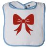 Infant Contrast Trim Terry Bib Thumbnail