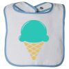 Infant Contrast Trim Terry Bib Thumbnail