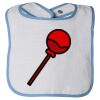 Infant Contrast Trim Terry Bib Thumbnail