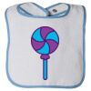 Infant Contrast Trim Terry Bib Thumbnail