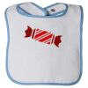 Infant Contrast Trim Terry Bib Thumbnail