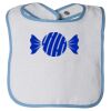 Infant Contrast Trim Terry Bib Thumbnail