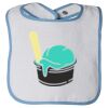 Infant Contrast Trim Terry Bib Thumbnail