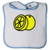Infant Contrast Trim Terry Bib Thumbnail