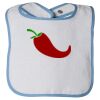 Infant Contrast Trim Terry Bib Thumbnail