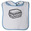 Infant Contrast Trim Terry Bib Thumbnail