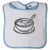 Infant Contrast Trim Terry Bib Thumbnail
