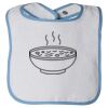 Infant Contrast Trim Terry Bib Thumbnail