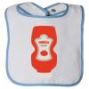 Infant Contrast Trim Terry Bib Thumbnail