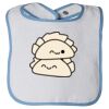 Infant Contrast Trim Terry Bib Thumbnail
